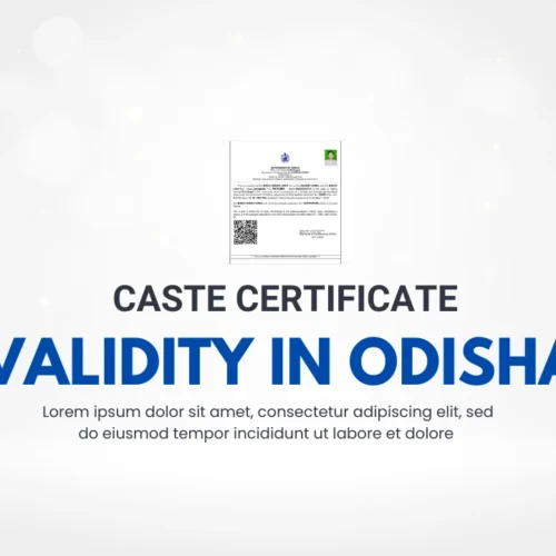 Caste Certificate Validity in Odisha